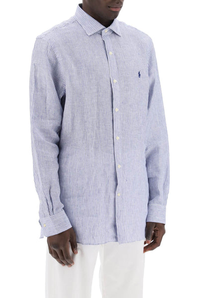 Polo ralph lauren slim fit linen shirt-1