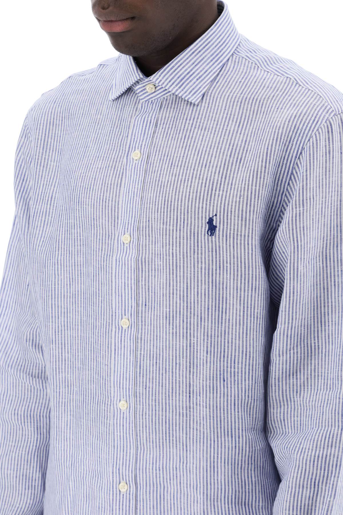 Polo ralph lauren slim fit linen shirt-3