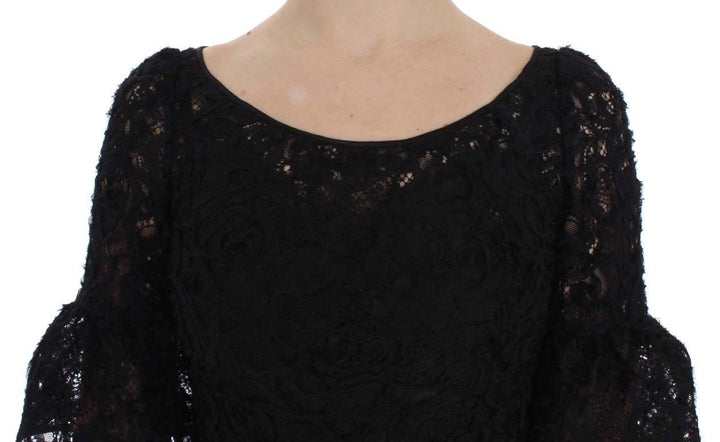 Dolce & Gabbana Black Floral Lace Long Bodycon Maxi Dress #women, Black, Brand_Dolce & Gabbana, Catch, Clothing_Dress, Dolce & Gabbana, Dresses - Women - Clothing, feed-agegroup-adult, feed-color-black, feed-gender-female, feed-size-IT36 | XS, feed-size-IT40|S, Gender_Women, IT36 | XS, IT40|S, Kogan at SEYMAYKA