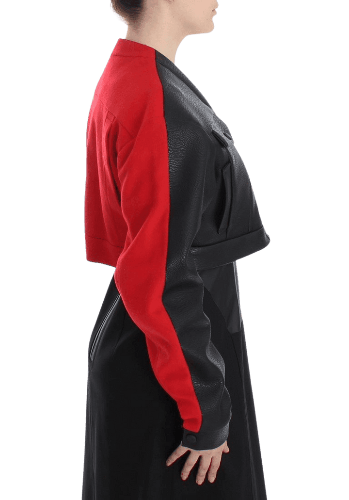 KAALE SUKTAE Short Croped Coat Bomber Jacket #women, Black, Catch, feed-agegroup-adult, feed-color-black, feed-gender-female, feed-size-IT40|S, Gender_Women, IT40|S, Jackets & Coats - Women - Clothing, KAALE SUKTAE, Kogan at SEYMAYKA