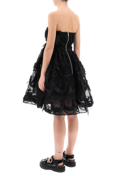 Simone rocha tulle dress with bows and embroidery.-2