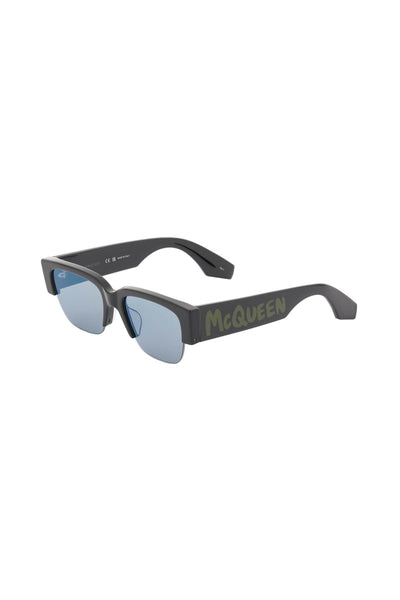 Alexander mcqueen sunglasses with graffiti logo-1