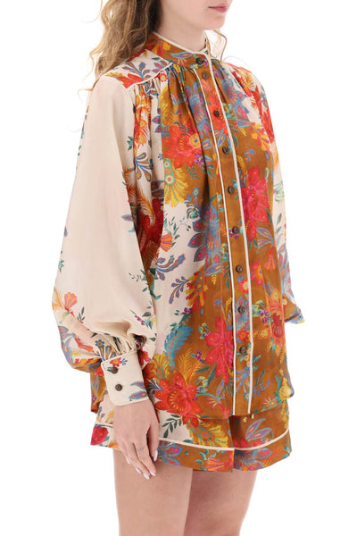 Zimmermann 'ginger' blouse with floral motif-1