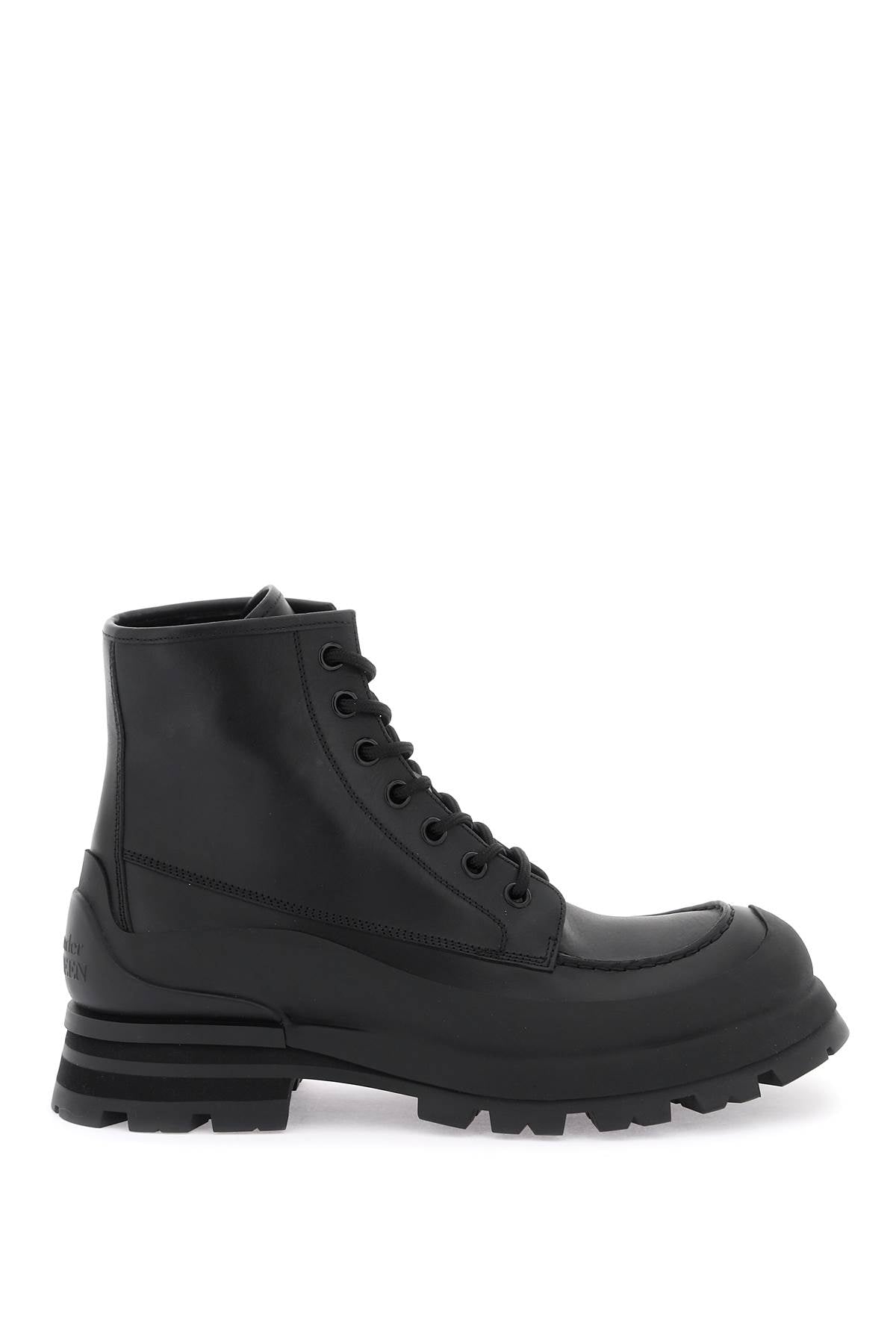 Alexander mcqueen leather ankle boots-0