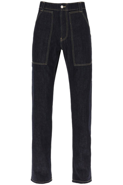 Alexander mcqueen loose jeans with straight cut-0