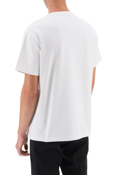 Alexander mcqueen t-shirt with varsity logo and skull print-2