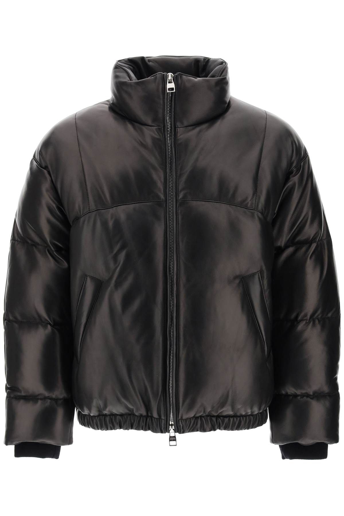 Alexander mcqueen quilted leather puffer jacket-0