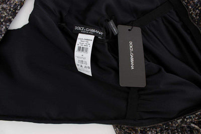 Dolce & Gabbana  Dark Silk Shift Gown Full Length Dress #women, Brand_Dolce & Gabbana, Catch, Clothing_Dress, Dolce & Gabbana, Dresses - Women - Clothing, feed-agegroup-adult, feed-color-multicolor, feed-gender-female, feed-size-IT40|S, Gender_Women, IT40|S, Kogan, Multicolor at SEYMAYKA