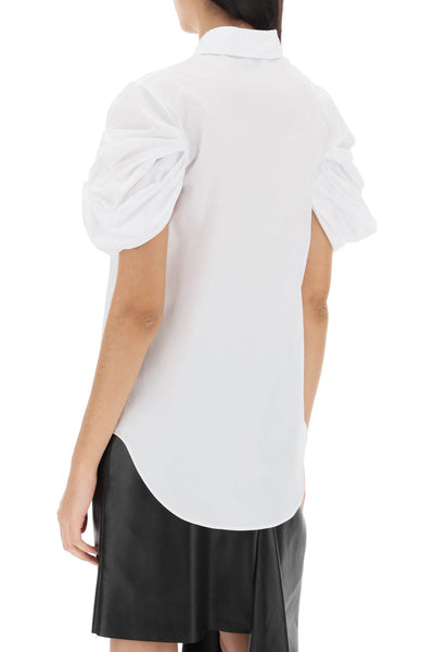 Alexander mcqueen shirt with knotted short sleeves-2