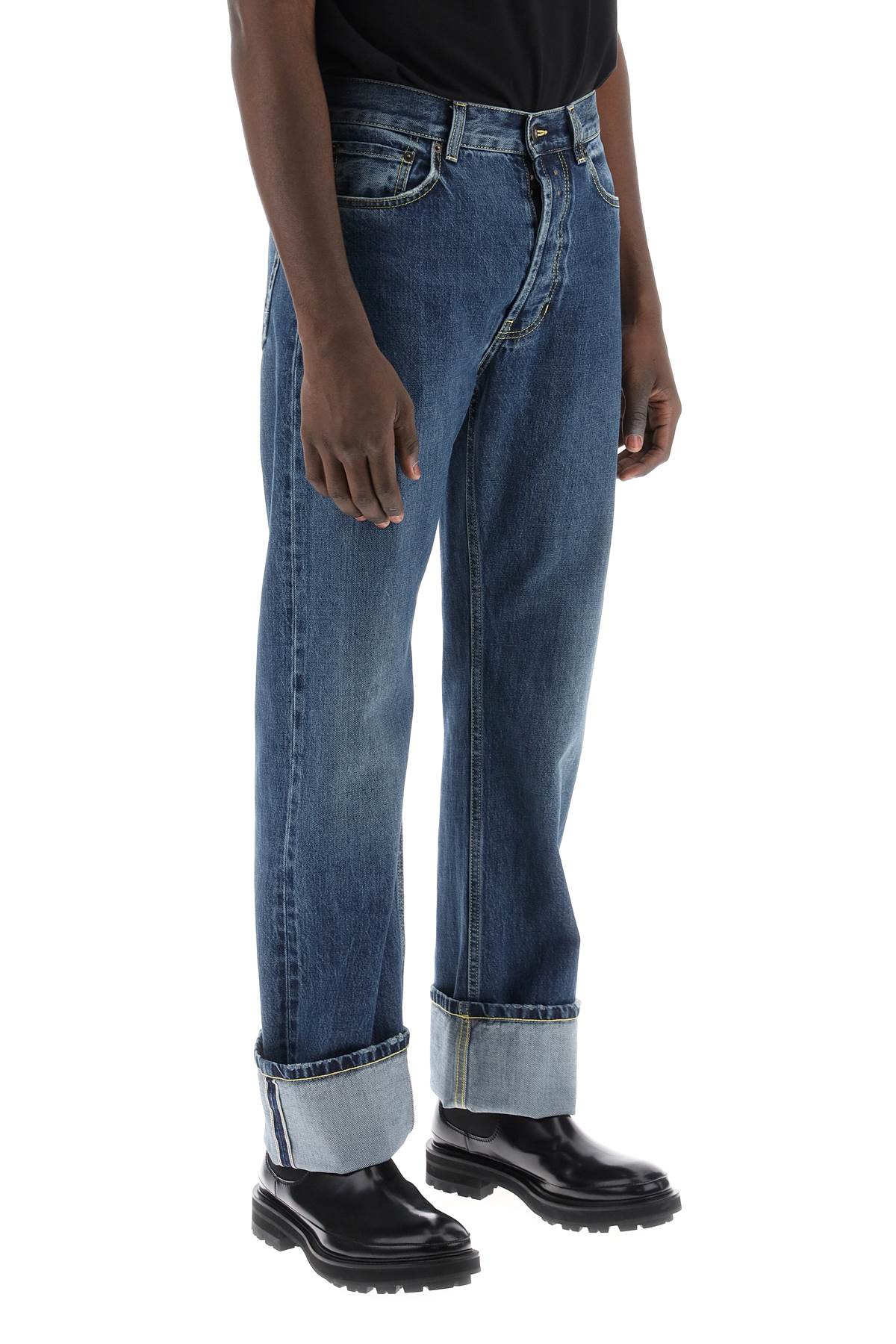 Alexander mcqueen straight fit jeans in selvedge denim-1