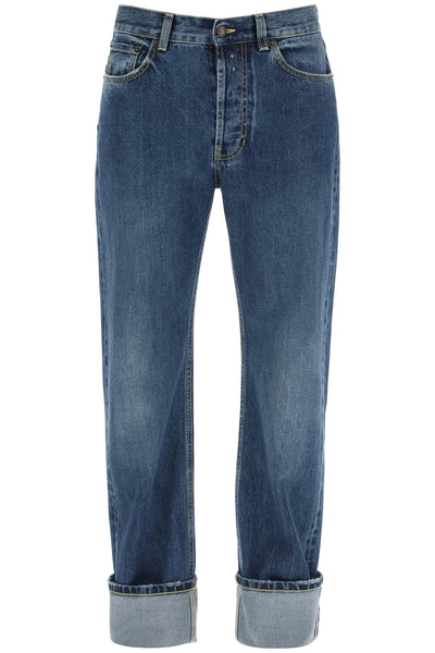 Alexander mcqueen straight fit jeans in selvedge denim-0