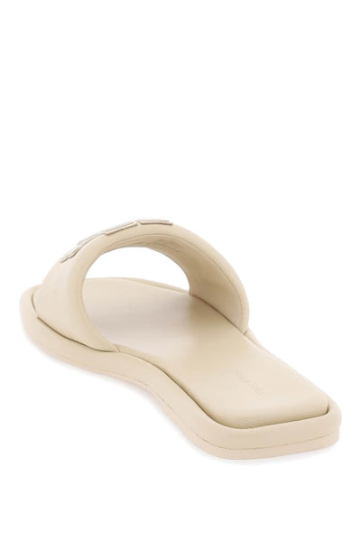 Tory burch double t leather slides-2