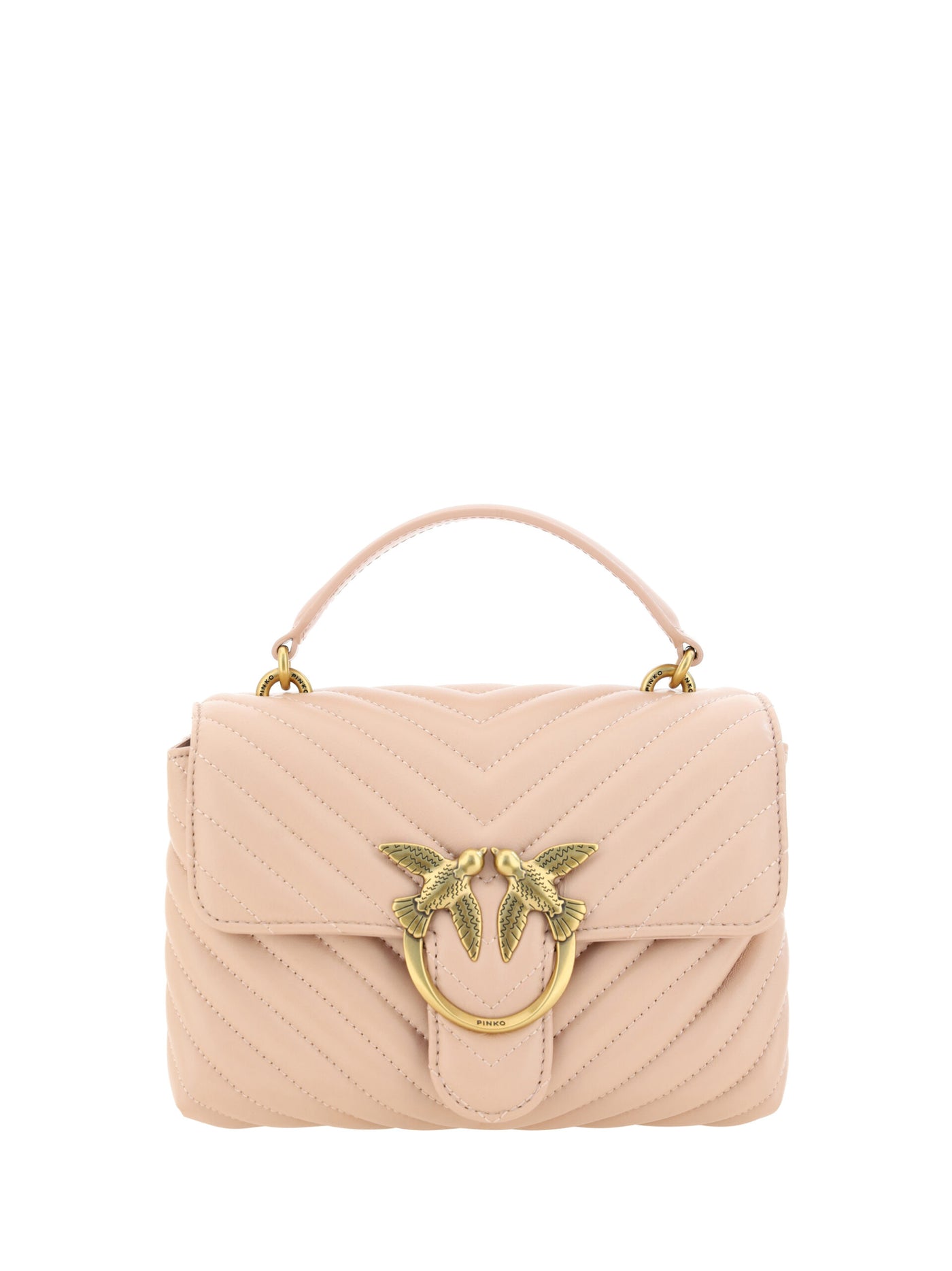 Pink Calf Leather Love Lady Mini Handbag