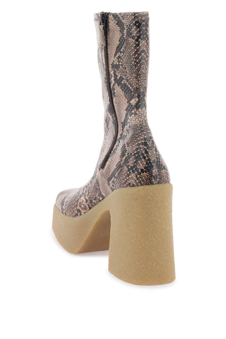 Stella mccartney skyla wedge ankle boots in alter python-2