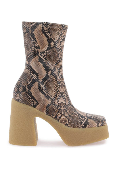 Stella mccartney skyla wedge ankle boots in alter python-0