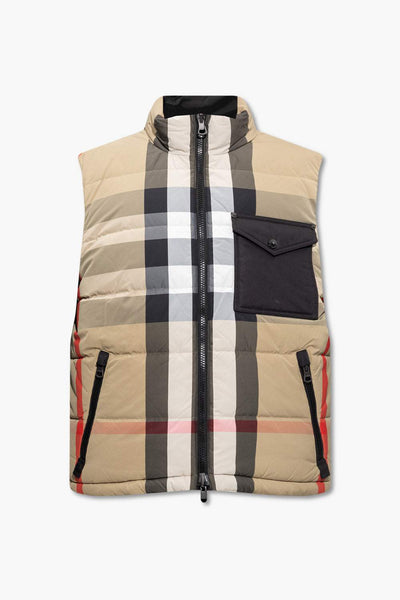 Burberry Beige Polyamide and Feathers Vest #men, Beige, Burberry, feed-1, L, M, Men - New Arrivals, Vests - Men - Clothing at SEYMAYKA