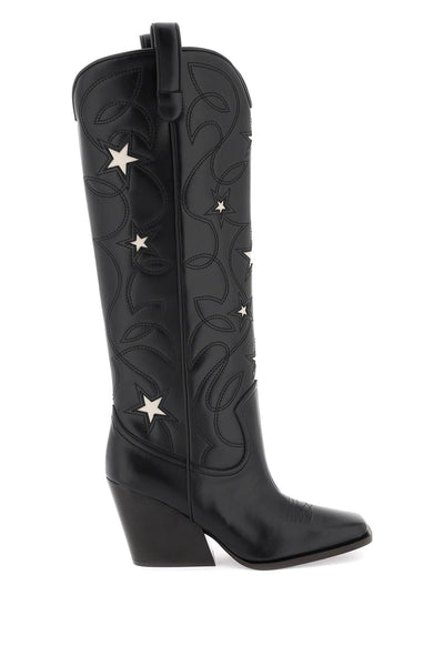 Stella mccartney texan boots with star embroidery-0