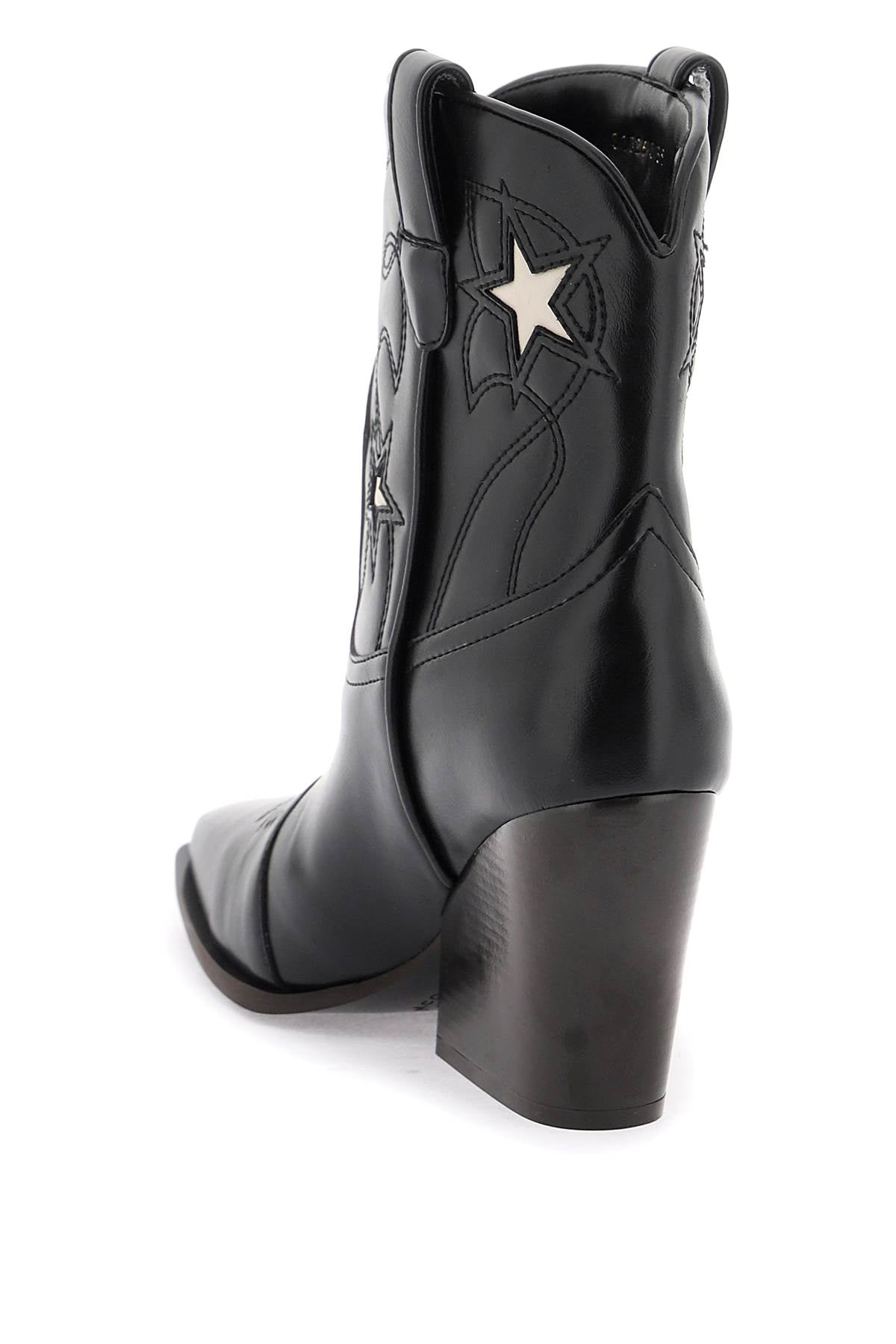 Stella mccartney texan ankle boots with star embroidery-2