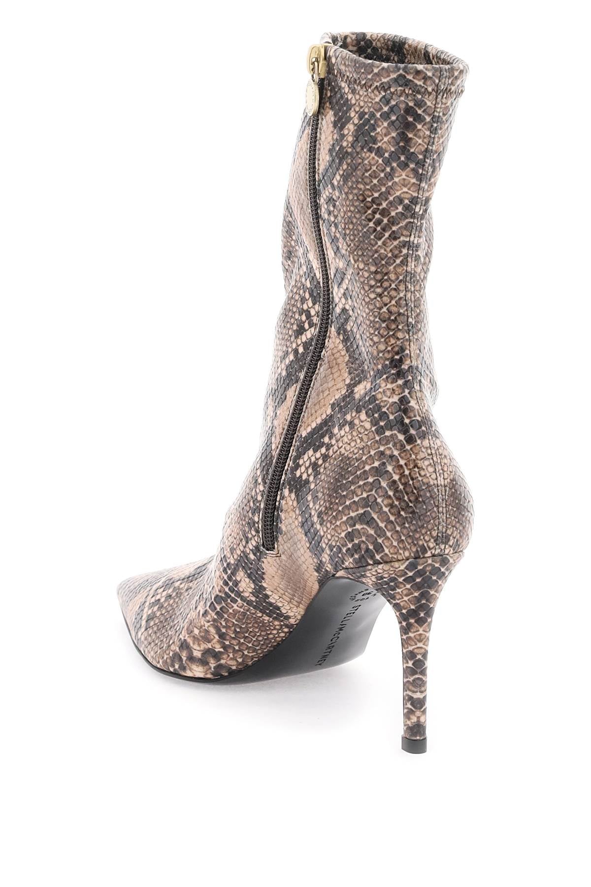 Stella mccartney python print ankle boots-2