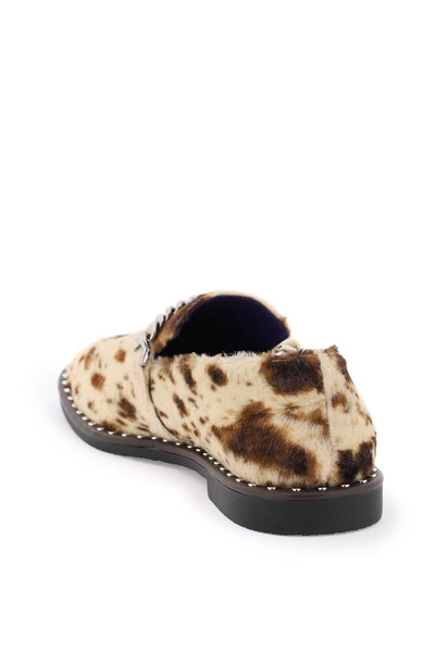 Stella mccartney falabella loafers in appaloosa-printed velvet-2