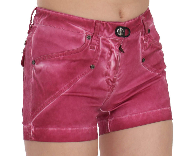 PLEIN SUD  Mid Waist Cotton Mini Denim Shorts #women, Catch, feed-agegroup-adult, feed-color-pink, feed-gender-female, feed-size-IT36 | XS, feed-size-IT38|XS, Gender_Women, IT36 | XS, IT38|XS, Kogan, Pink, PLEIN SUD, Shorts - Women - Clothing, Women - New Arrivals at SEYMAYKA