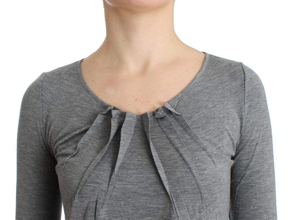 Cavalli  Women  3/4 Sleeve Cashmere Jumper Top #women, Catch, Cavalli, feed-agegroup-adult, feed-color-gray, feed-gender-female, feed-size-IT44|L, feed-size-IT48|XXL, Gender_Women, Gray, IT44|L, IT48|XXL, Kogan, Tops & T-Shirts - Women - Clothing at SEYMAYKA