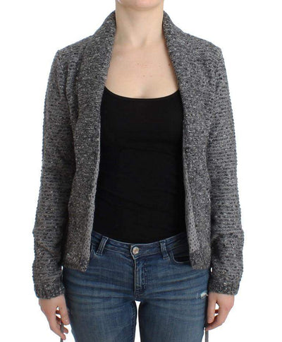Cavalli Women   Wool Knitted Cardigan #women, Catch, Cavalli, feed-agegroup-adult, feed-color-gray, feed-gender-female, feed-size-IT44|L, feed-size-IT48|XXL, Gender_Women, Gray, IT44|L, IT48|XXL, Kogan, Sweaters - Women - Clothing at SEYMAYKA