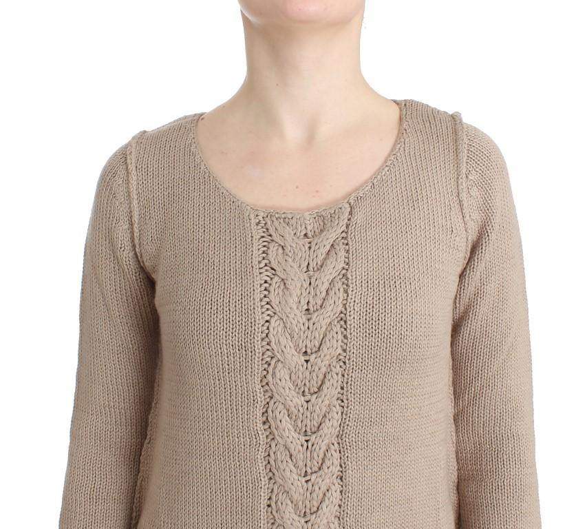 Cavalli Women  Knitted Wool Sweater #women, Beige, Catch, Cavalli, feed-agegroup-adult, feed-color-beige, feed-gender-female, feed-size-IT38|XS, feed-size-IT40|S, feed-size-IT42|M, feed-size-IT44|L, Gender_Women, IT38|XS, IT40|S, IT42|M, IT44|L, Kogan, Sweaters - Women - Clothing at SEYMAYKA