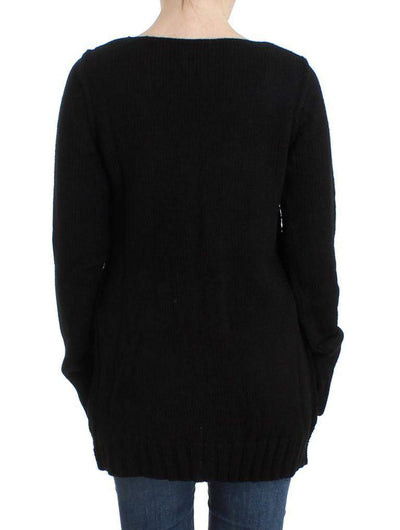 Cavalli Women Knitted Wool Sweater #women, Black, Catch, Cavalli, feed-agegroup-adult, feed-color-black, feed-gender-female, feed-size-IT40|S, feed-size-IT44|L, feed-size-IT46|XL, Gender_Women, IT40|S, IT44|L, IT46|XL, Kogan, Sweaters - Women - Clothing at SEYMAYKA