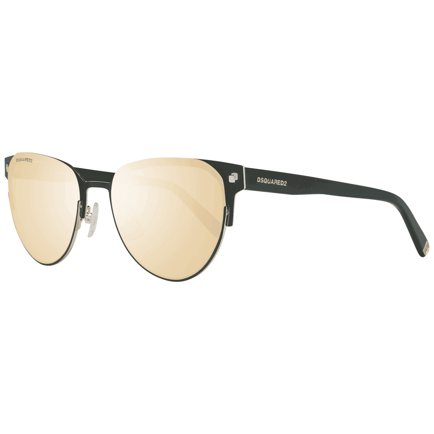Dsquared² DQ0316  Mirrored Oval Sunglasses #women, Black, Dsquared², feed-agegroup-adult, feed-color-black, feed-color-red, feed-gender-female, feed-size-OS, Gender_Women, Sunglasses for Women - Sunglasses at SEYMAYKA