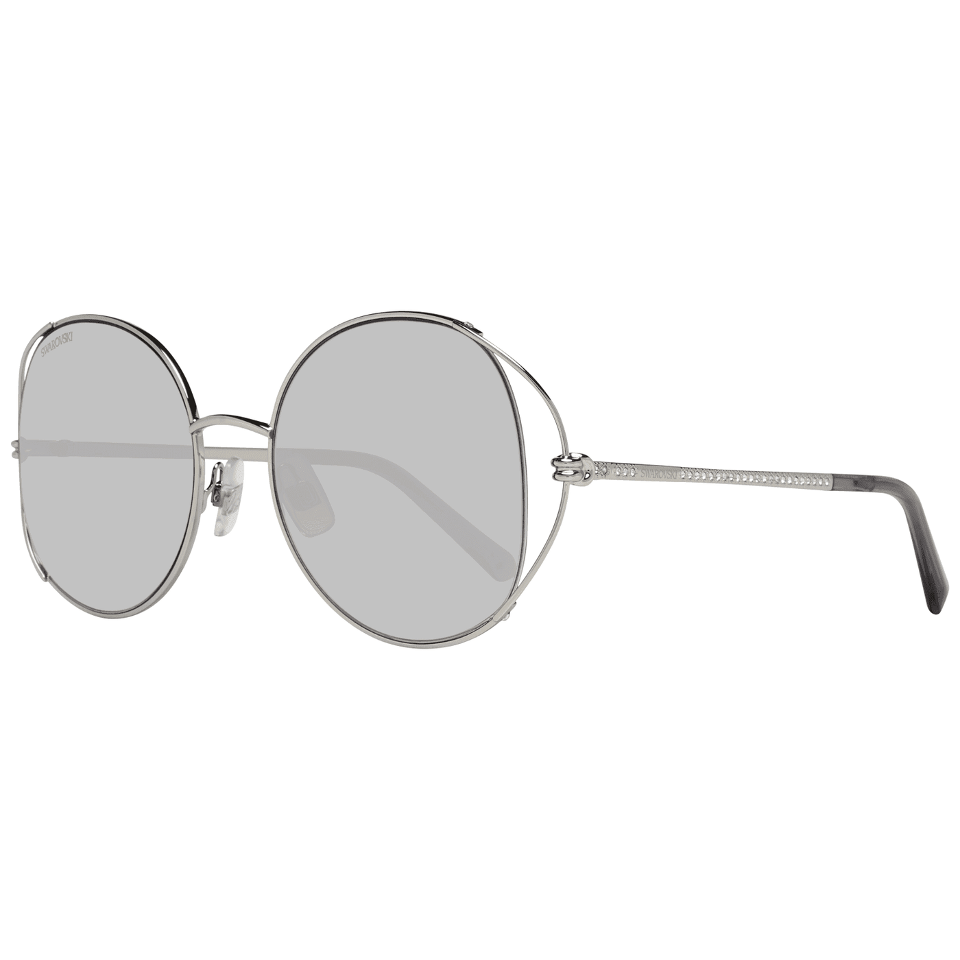 Swarovski SK0230 Gradient Oval Sunglasses feed-agegroup-adult, feed-color-Silver, feed-gender-female, Silver, Sunglasses for Women - Sunglasses, Swarovski at SEYMAYKA