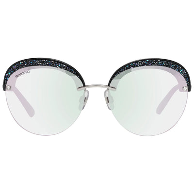 Swarovski SK0256 Mirrored Butterfly Sunglasses feed-agegroup-adult, feed-color-Silver, feed-gender-female, Silver, Sunglasses for Women - Sunglasses, Swarovski at SEYMAYKA