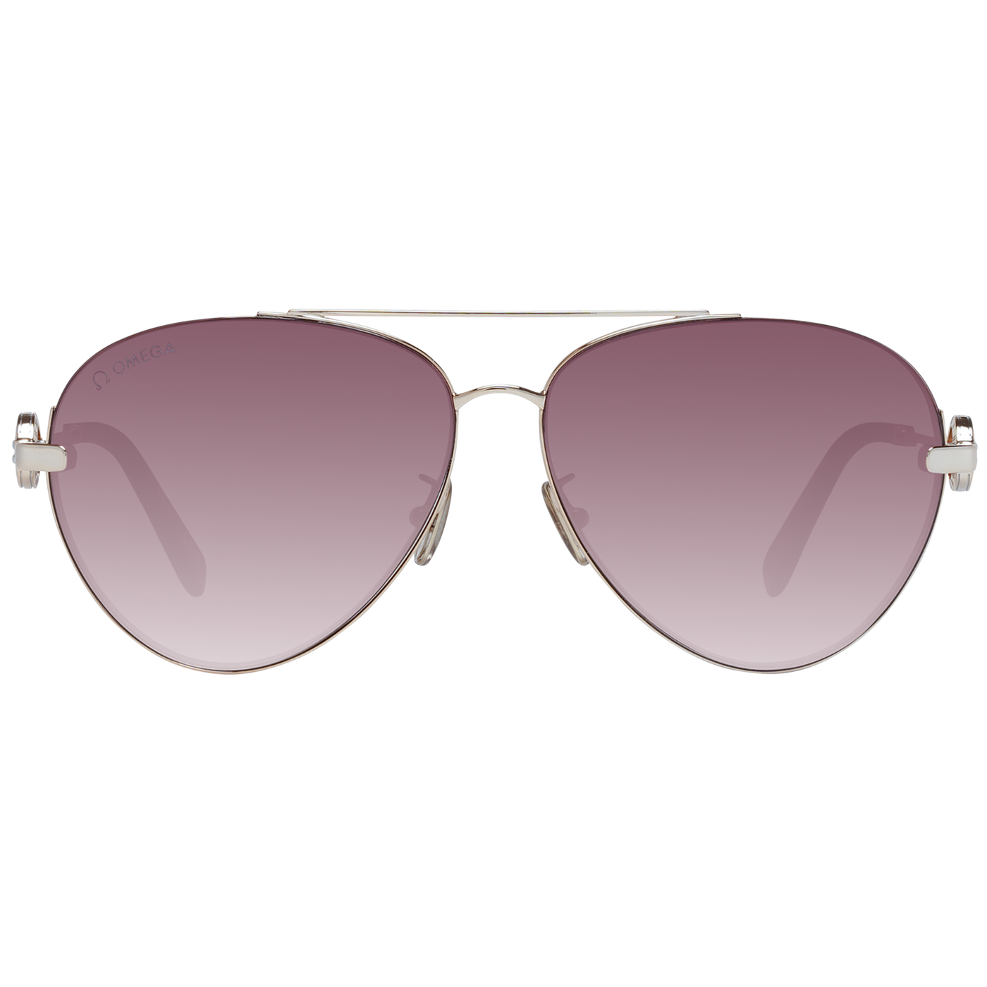 Omega Rose Gold Women Sunglasses
