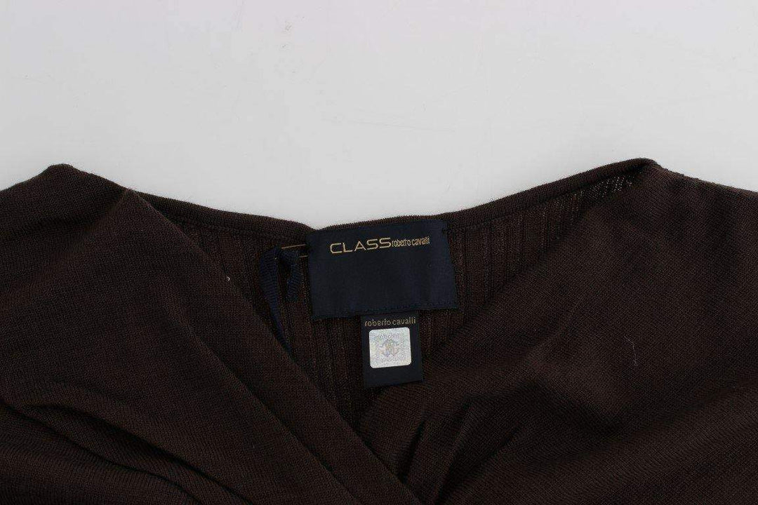 Cavalli  Women  Knitted Wool Sweater #women, Brown, Catch, Cavalli, feed-agegroup-adult, feed-color-brown, feed-gender-female, feed-size-IT42|M, feed-size-IT44|L, Gender_Women, IT42|M, IT44|L, Kogan, Sweaters - Women - Clothing at SEYMAYKA