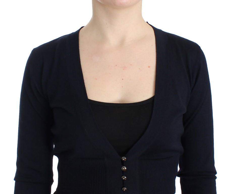 Cavalli Women Cropped Wool Cardigan #women, Black, Catch, Cavalli, feed-agegroup-adult, feed-color-black, feed-gender-female, feed-size-IT46|XL, feed-size-IT48|XXL, feed-size-IT50|3XL, Gender_Women, IT46|XL, IT48|XXL, IT50|3XL, Kogan, Sweaters - Women - Clothing at SEYMAYKA