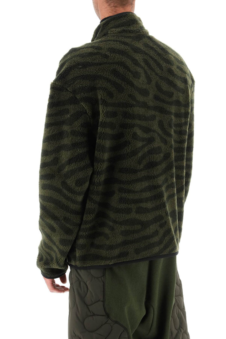 Moncler x salehe bembury teddy pile sweatshirt with fingerprint motif-2