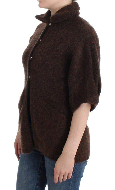 Cavalli Women  Mohair Knitted Cardigan #women, Brown, Catch, Cavalli, feed-agegroup-adult, feed-color-brown, feed-gender-female, feed-size-IT40|S, feed-size-IT44|L, Gender_Women, IT40|S, IT44|L, Kogan, Sweaters - Women - Clothing at SEYMAYKA