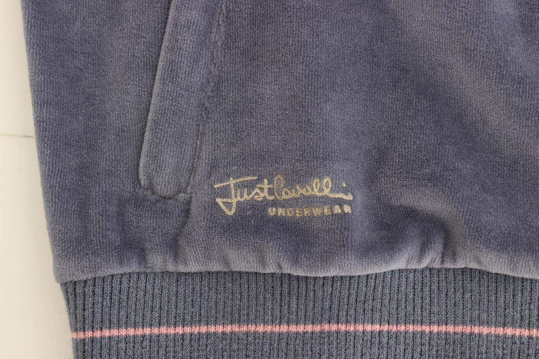 Cavalli  Women  Velvet Zipup Sweater #women, Blue, Catch, Cavalli, feed-agegroup-adult, feed-color-blue, feed-gender-female, feed-size-IT44|L, feed-size-IT46|XL, Gender_Women, IT44|L, IT46|XL, Kogan, Sweaters - Women - Clothing at SEYMAYKA