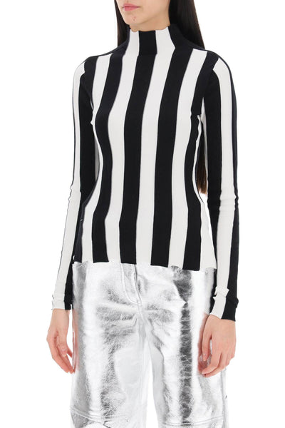 Interior ridley striped funnel-neck sweater-3
