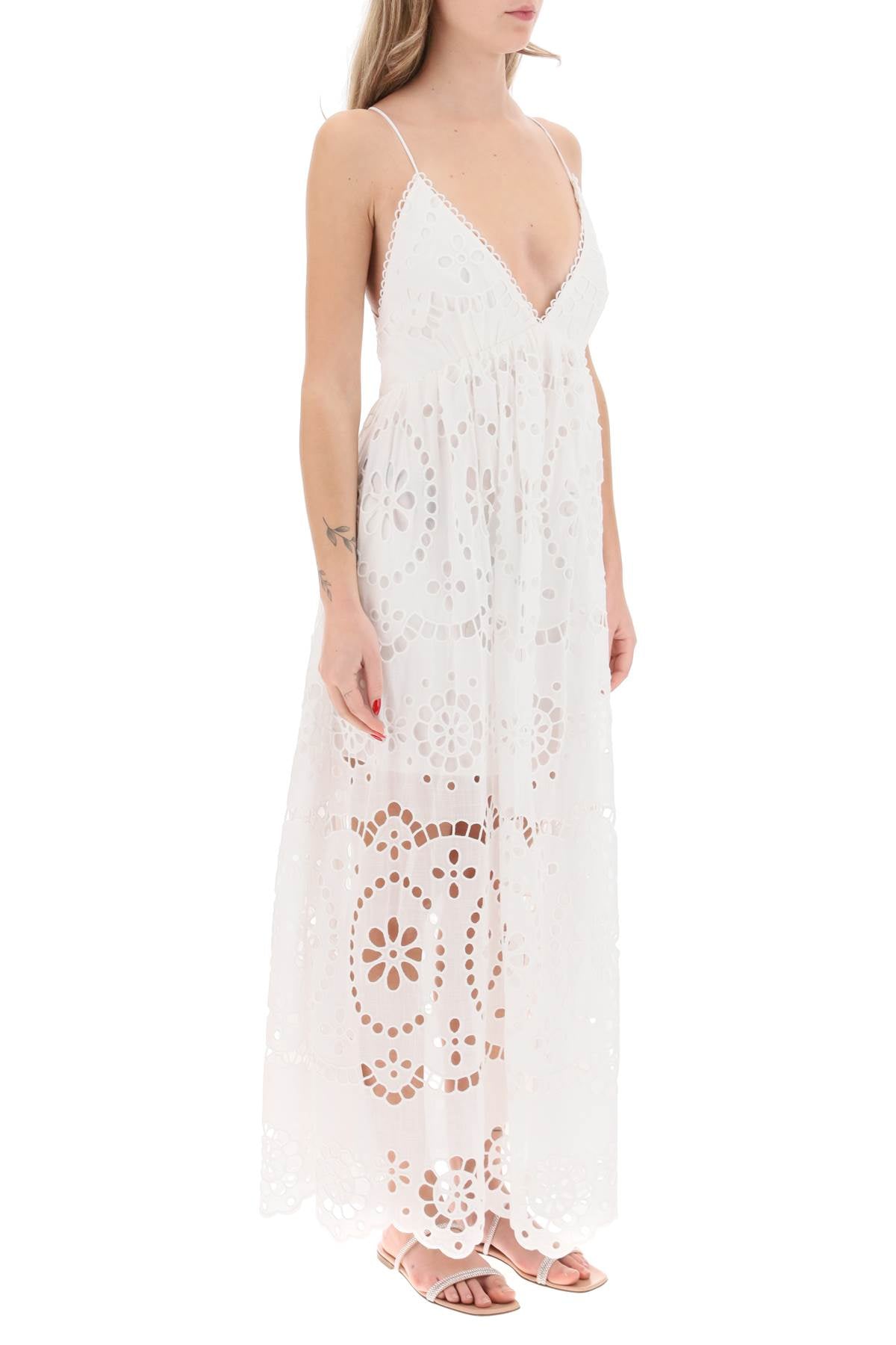 Zimmermann lexi maxi dress in broderie anglaise-1