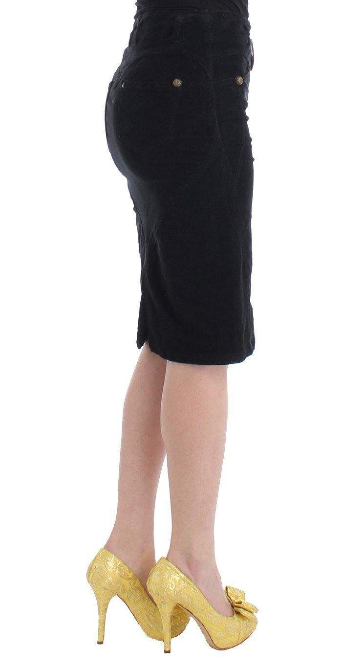 Cavalli Women  Corduroy Pencil Skirt #women, Black, Catch, Cavalli, feed-agegroup-adult, feed-color-black, feed-gender-female, feed-size-IT40|S, feed-size-IT42|M, feed-size-IT44|L, feed-size-IT46|XL, Gender_Women, IT40|S, Kogan, Skirts - Women - Clothing at SEYMAYKA
