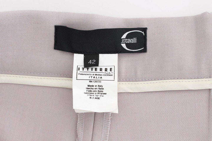 Cavalli  Women  High Waist Pants #women, Catch, Cavalli, feed-agegroup-adult, feed-color-gray, feed-gender-female, feed-size-IT40|S, Gender_Women, Gray, IT40|S, Jeans & Pants - Women - Clothing, Kogan at SEYMAYKA