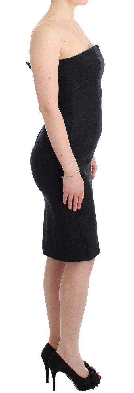 Cavalli  Women Dark  Strapless Dress #women, Catch, Cavalli, Clothing_Dress, Dresses - Women - Clothing, feed-agegroup-adult, feed-color-gray, feed-gender-female, feed-size-IT42|M, feed-size-IT46|XL, Gender_Women, Gray, IT42|M, IT46|XL, Kogan at SEYMAYKA