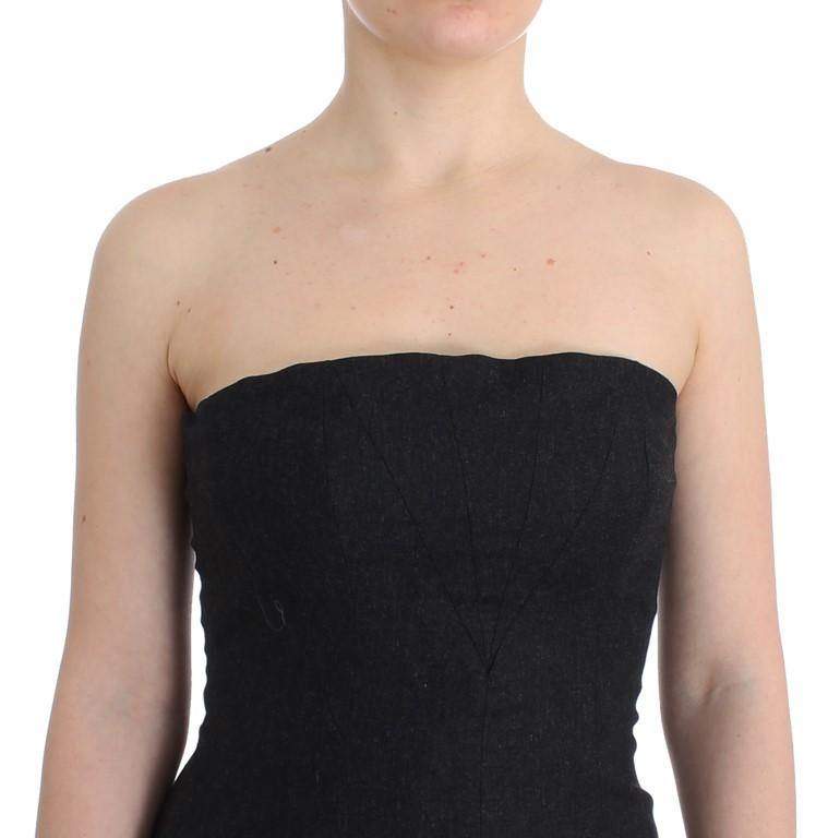 Cavalli  Women Dark  Strapless Dress #women, Catch, Cavalli, Clothing_Dress, Dresses - Women - Clothing, feed-agegroup-adult, feed-color-gray, feed-gender-female, feed-size-IT42|M, feed-size-IT46|XL, Gender_Women, Gray, IT42|M, IT46|XL, Kogan at SEYMAYKA