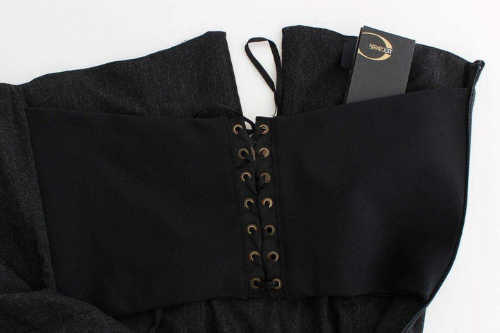 Cavalli  Women Dark  Strapless Dress #women, Catch, Cavalli, Clothing_Dress, Dresses - Women - Clothing, feed-agegroup-adult, feed-color-gray, feed-gender-female, feed-size-IT42|M, feed-size-IT46|XL, Gender_Women, Gray, IT42|M, IT46|XL, Kogan at SEYMAYKA