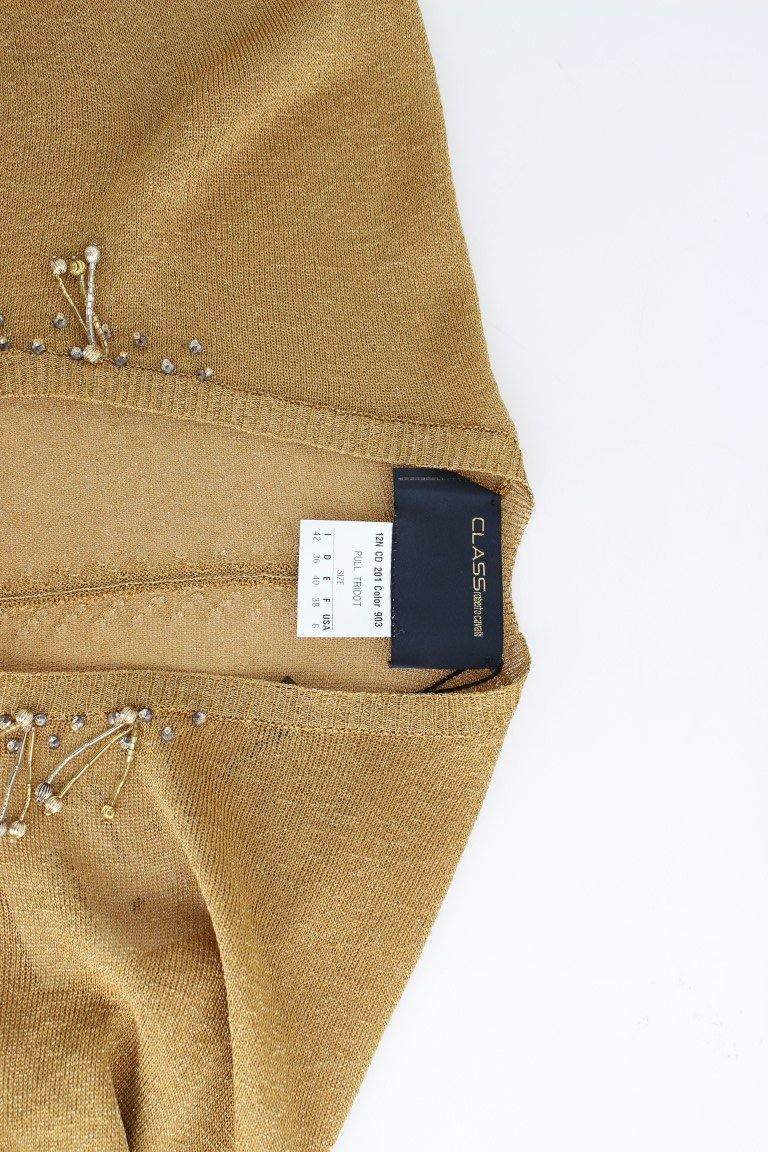 Cavalli  Women Gold Embellished Gold Shrug #women, Catch, Cavalli, feed-agegroup-adult, feed-color-yellow, feed-gender-female, feed-size-IT42|M, Gender_Women, IT42|M, Kogan, Tops & T-Shirts - Women - Clothing, Yellow at SEYMAYKA