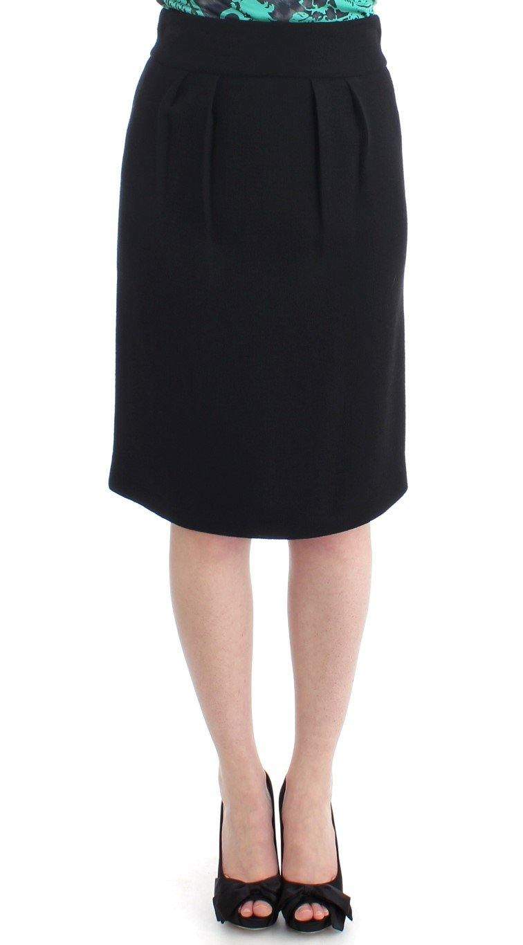 Cavalli Women  Wool Pencil Skirt #women, Black, Catch, Cavalli, feed-agegroup-adult, feed-color-black, feed-gender-female, feed-size-IT38|XS, feed-size-IT40|S, Gender_Women, IT38|XS, IT40|S, Kogan, Skirts - Women - Clothing at SEYMAYKA