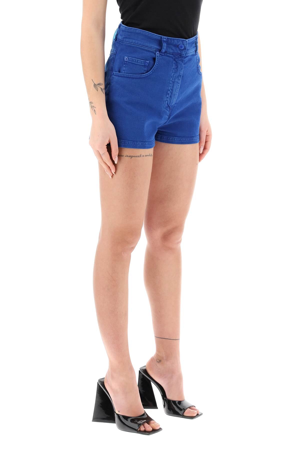 Moschino garment dyed denim shorts-1