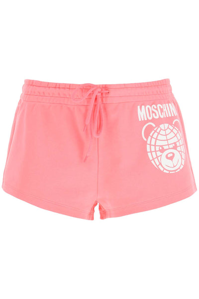Moschino sporty shorts with teddy print-0