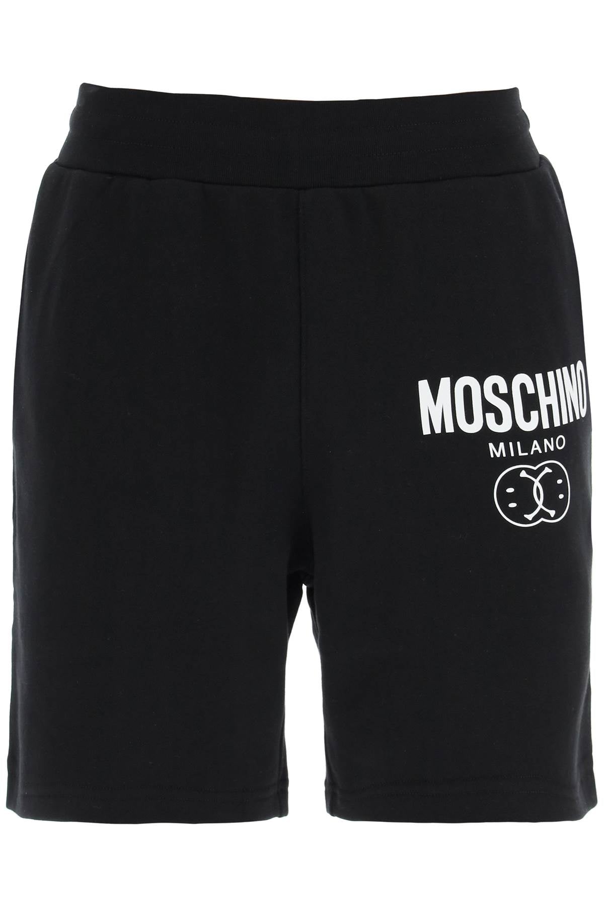 Moschino 'double question mark' logo sweatshorts-0